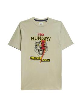 Camiseta Altona Dock Stay Hungry verde khaki