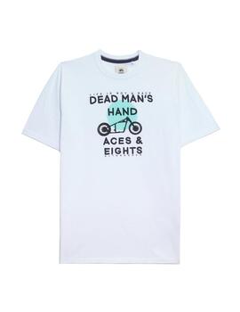 Camiseta Altona Dock motocicleta blanca