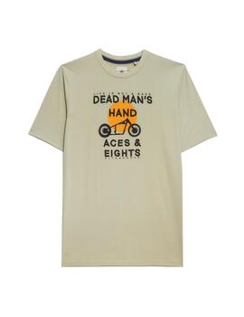 Camiseta Altona Dock motocicleta verde khaki