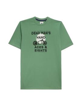 Camiseta Altona Dock motocicleta verde