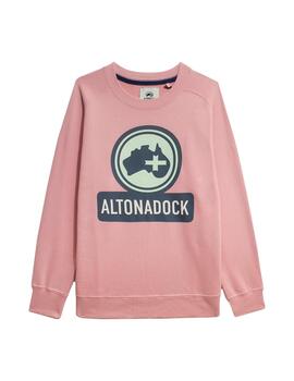 Sudadera logo Altona Dock rosa