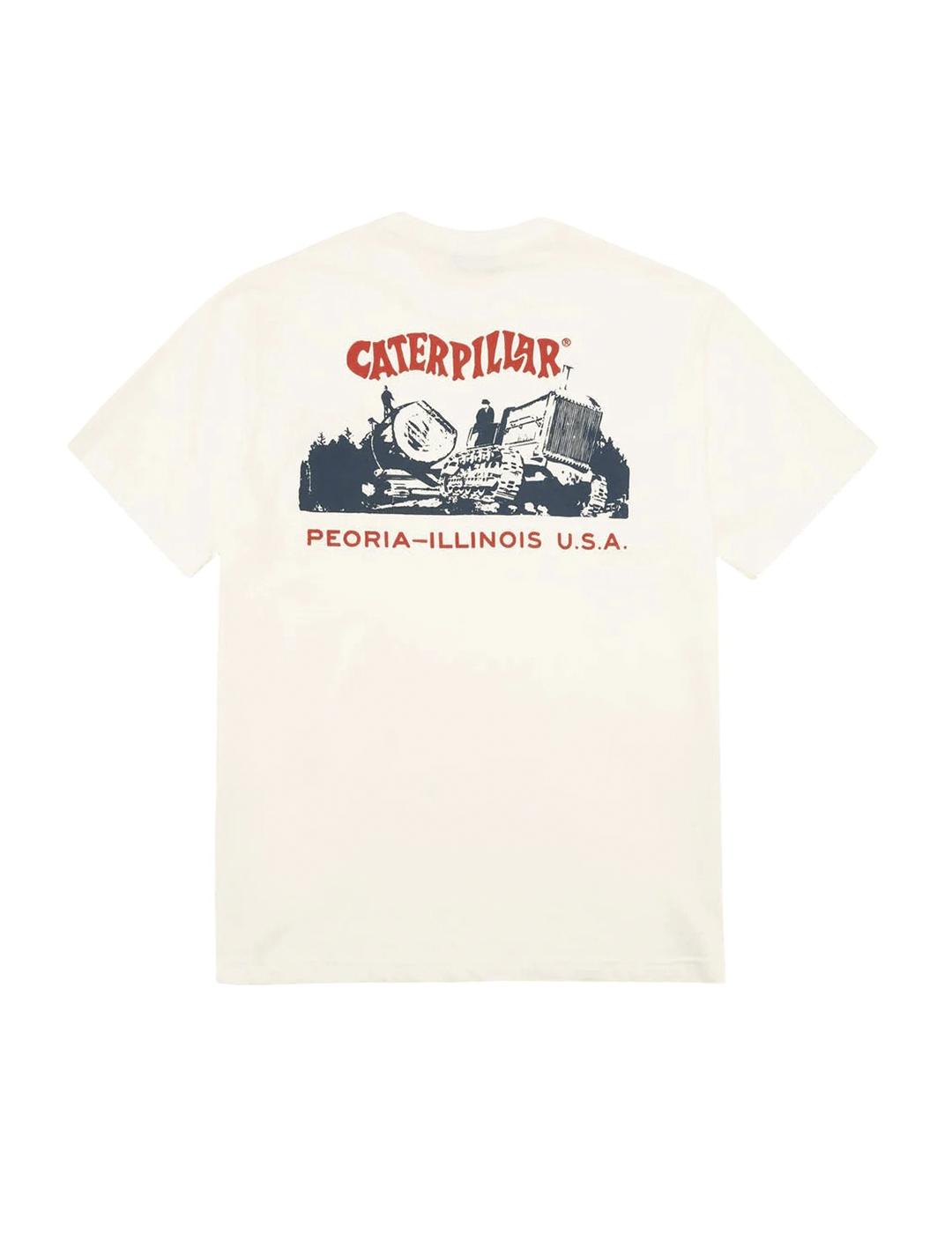 Camiseta oversized Caterpillar Holt blanca