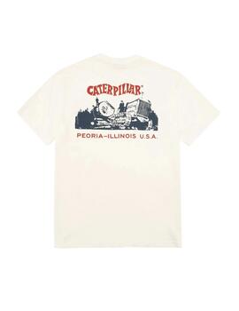 Camiseta oversized Caterpillar Holt blanca