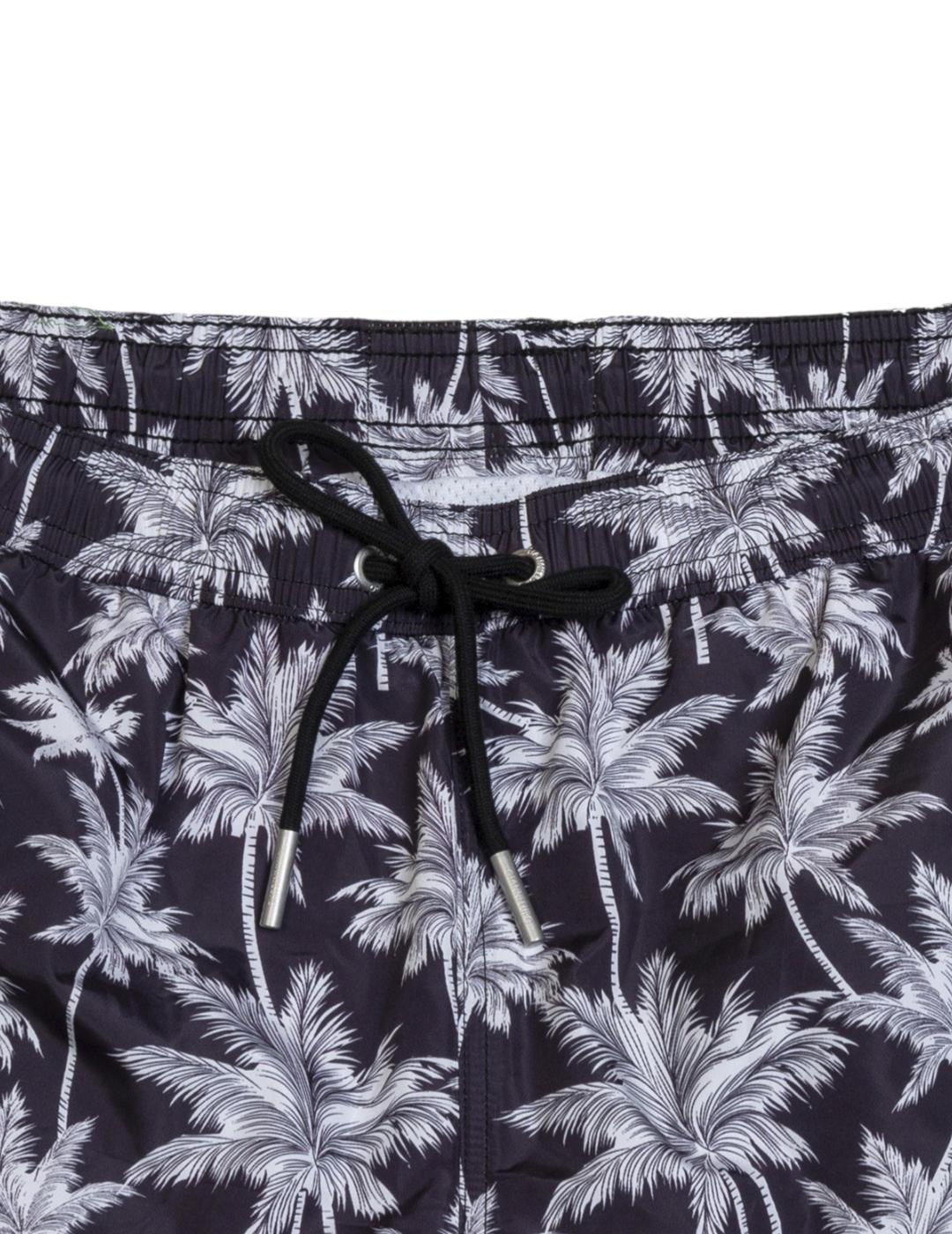 Bañador Gianni Lupo Negro Palmeras