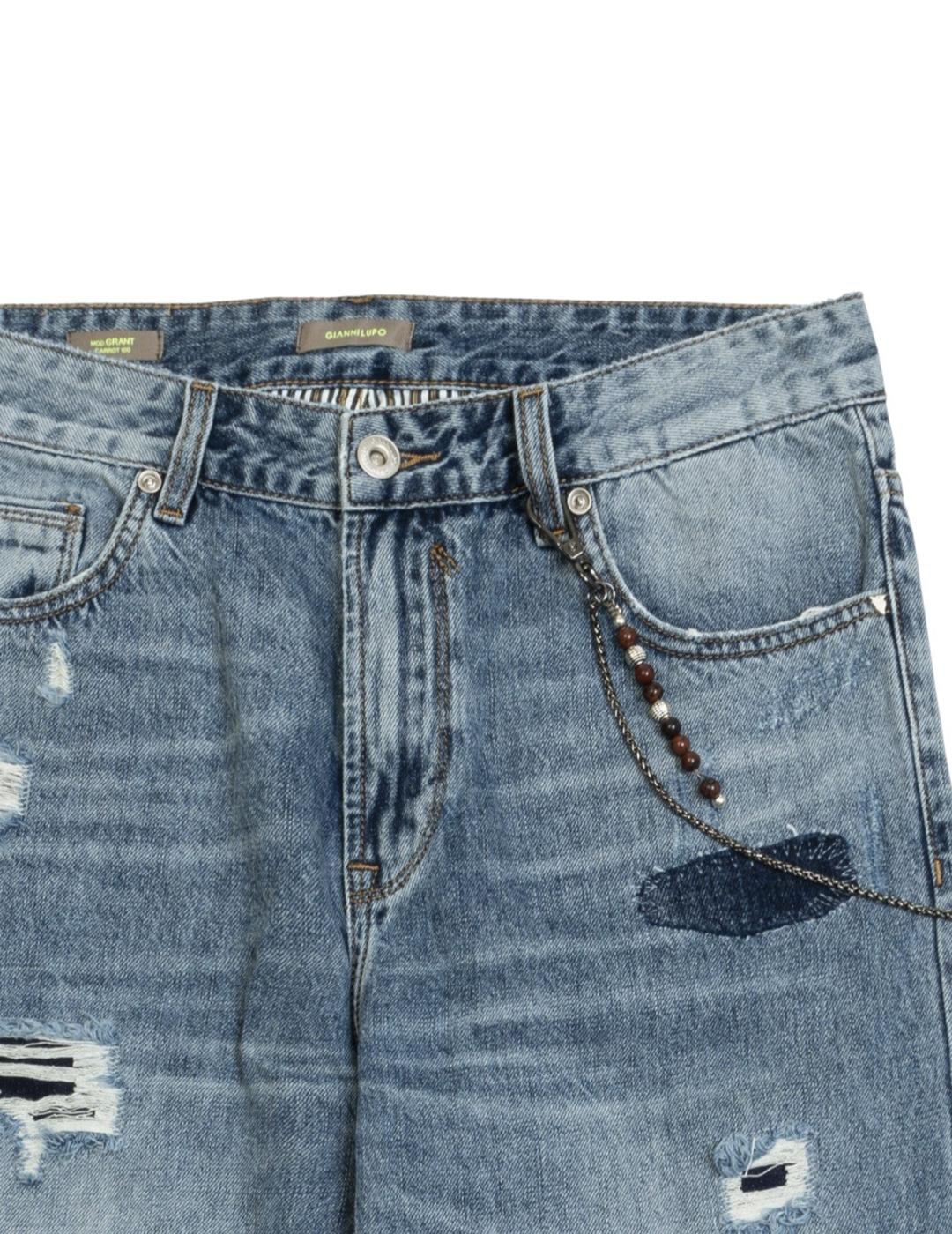 Pantalones Vaqueros Gianni Lupo Carrot Fit
