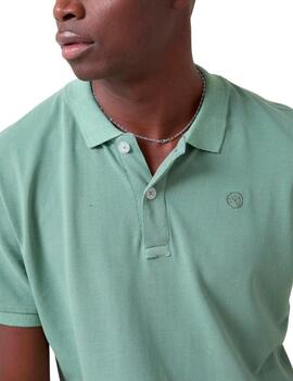 Polo básico Altona Dock verde para hombre
