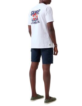 Camiseta surf Altona Dock blanca para hombre