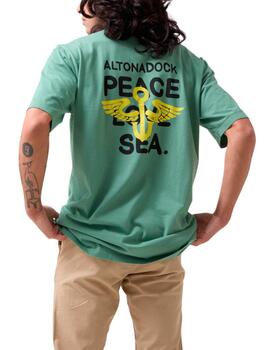 Camiseta Altona Dock Peace verde