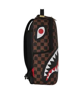 Mochila Sprayground Peeking Character marrón de cuadros