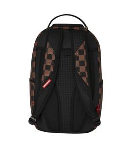 Mochila Sprayground Peeking Character marrón de cuadros