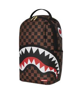 Mochila Sprayground Peeking Character marrón de cuadros