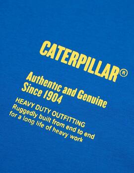 Camiseta oversized Caterpillar Genuine azul royal