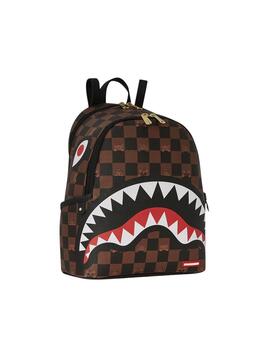 Mochila Sprayground Peeking Character de cuadros marrones
