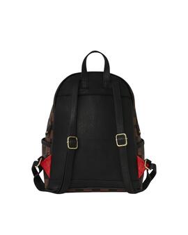 Mochila Sprayground Peeking Character de cuadros marrones