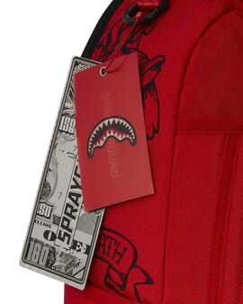 Mochila Sprayground Diablo Big Mean Bite roja