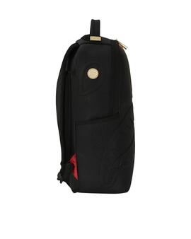 Mochila Sprayground negra con dorado