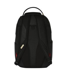Mochila Sprayground negra con dorado