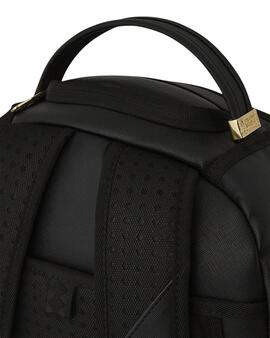 Mochila Sprayground negra con dorado