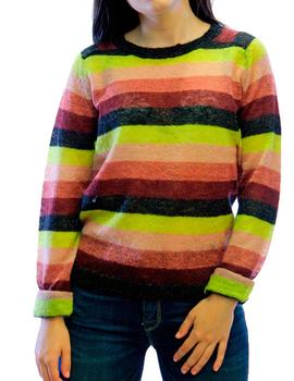 Jersey Maison Scotch rayas multicolor para mujer