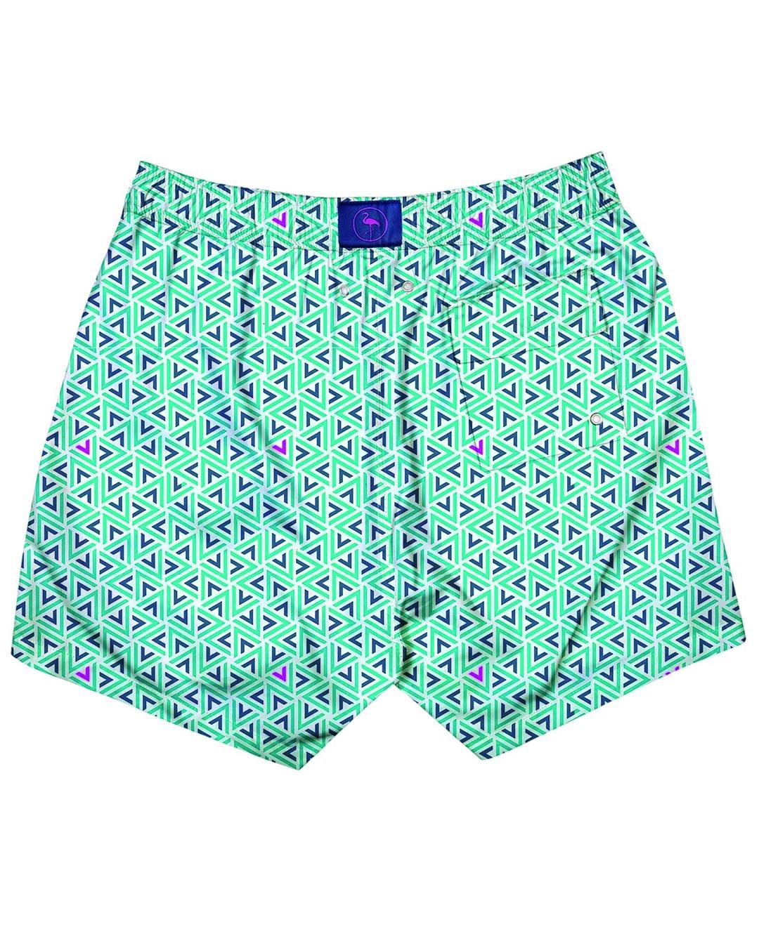 Bañador Flamenco Maltés estampado azul