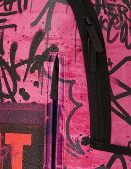 Mochila Sprayground Exit Graffiti rosa