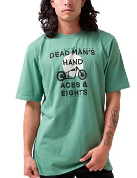 Camiseta Altona Dock motocicleta verde