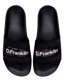 Chanclas D Franklin negras para mujer