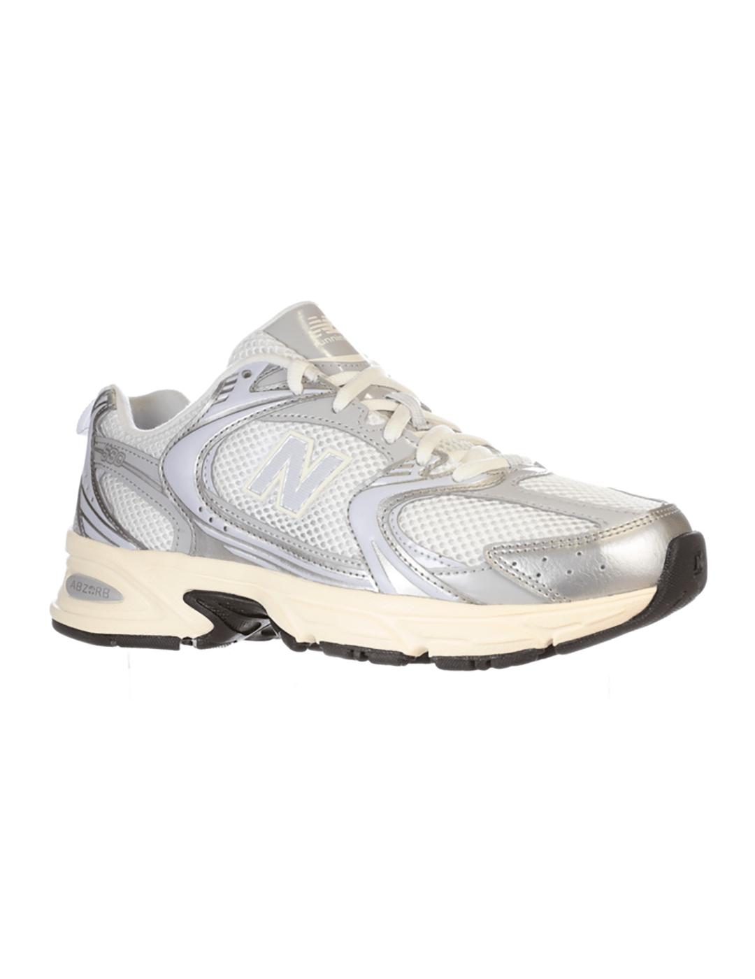 Zapatillas New Balance 530 grises metálicas