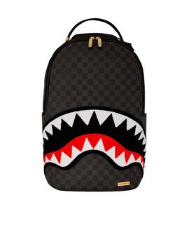 Mochila tiburón Sprayground cuadros negros