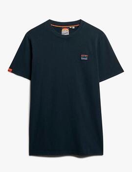Camiseta Superdry azul marino estilo outdoor