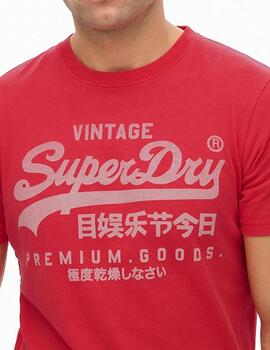 Camiseta Vintage Superdry roja