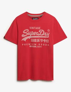 Camiseta Vintage Superdry roja