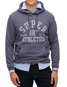 Sudadera Superdry Athletics gris azulada