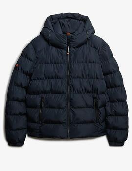 Plumífero Superdry azul marino para hombre