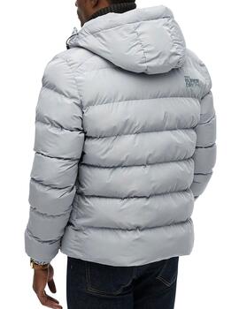 Plumífero Superdry gris para hombre