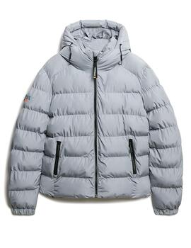 Plumífero Superdry gris para hombre