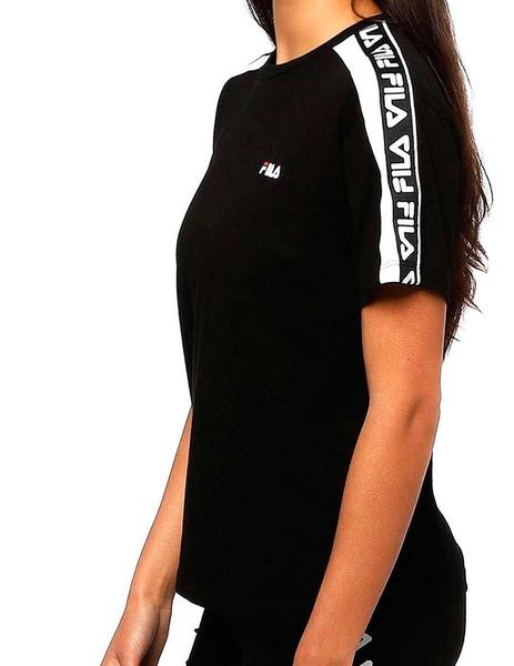 Conquistar equilibrio ayuda Camiseta básica Fila color negro para mujer