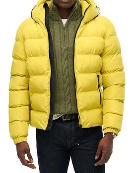 Plumífero Superdry amarillo para hombre