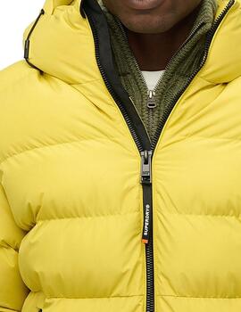 Plumífero Superdry amarillo para hombre