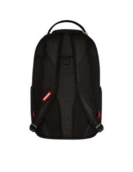 Mochila Sprayground negra con rosa