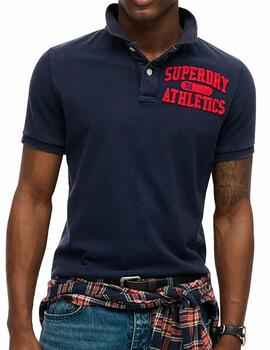Polo manga corta Superdry azul marino