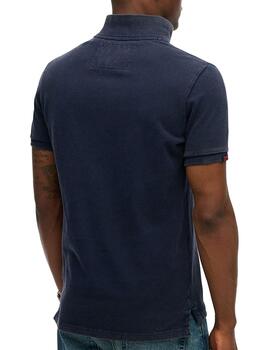 Polo manga corta Superdry azul marino