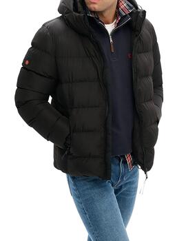 Plumífero Superdry negro para hombre
