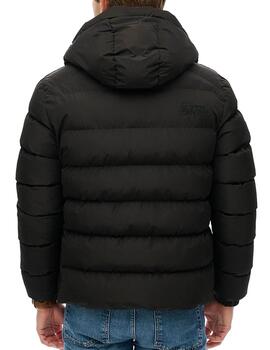 Plumífero Superdry negro para hombre