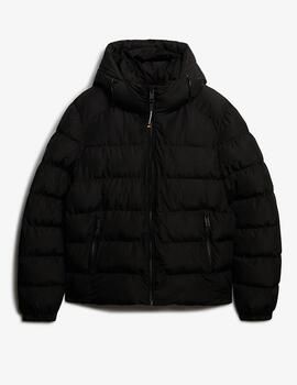 Plumífero Superdry negro para hombre