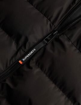 Plumífero Superdry negro para hombre