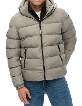 Plumífero Superdry verde claro para hombre