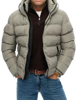 Plumífero Superdry verde claro para hombre