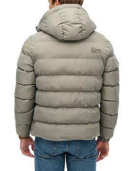 Plumífero Superdry verde claro para hombre