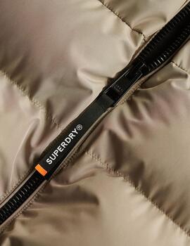 Plumífero Superdry beige para hombre